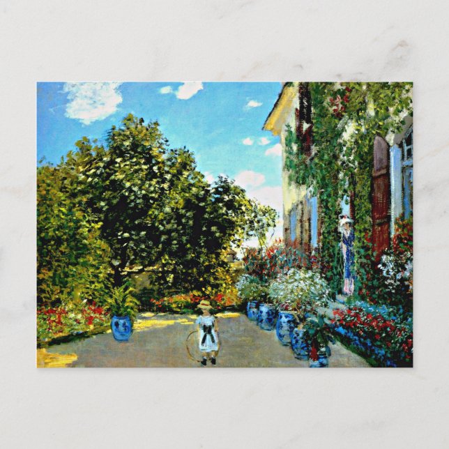 Carte Postale Monet - La Maison de l'artiste à Argenteuil (Devant)