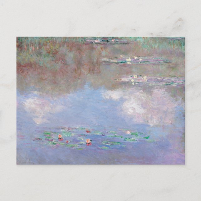 Carte Postale Monet - L'Etang Lily (Nuages), (Devant)