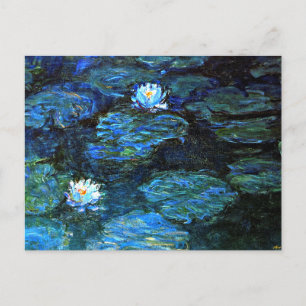 Carte Postale Monet - Lys d'eau Bleus