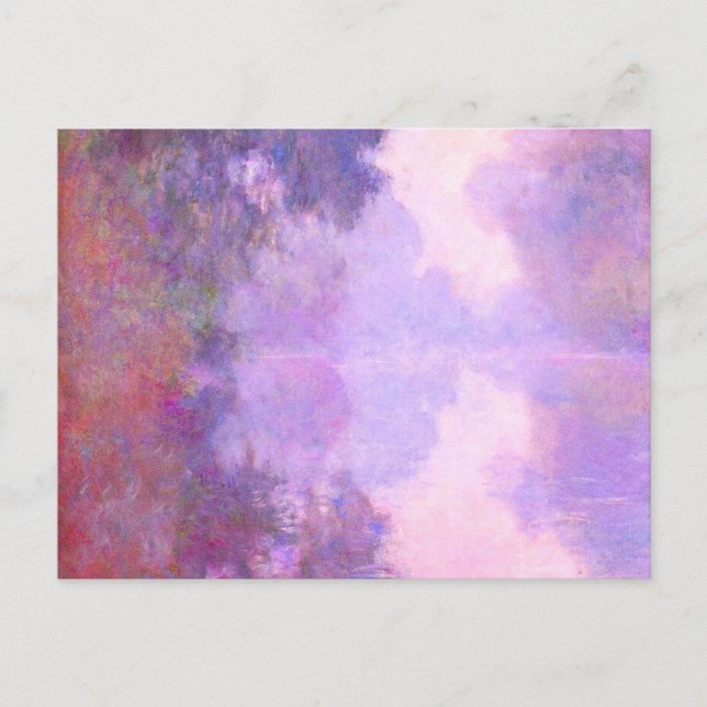Carte Postale Monet - Misty Morning on the Seine, (Devant)