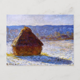 Carte Postale Monet - Pile de céréales le matin
