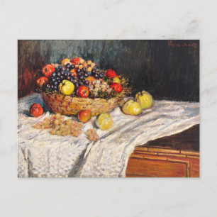 Carte Postale Monet - Pommes et raisins,