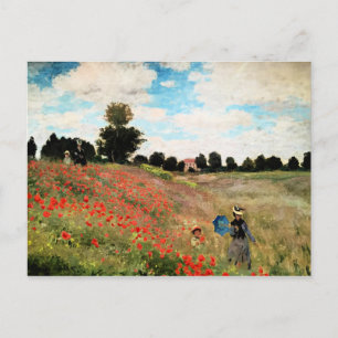 Carte Postale Monet - Poppies sauvages près d'Argenteuil, les be