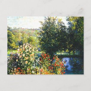 Carte Postale Monet - Roses dans le jardin à Montgeron, 