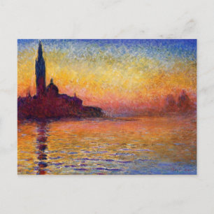 Carte Postale Monet - San Giorgio Maggiore à Dusk