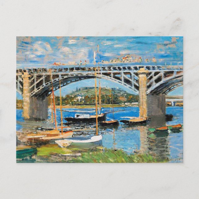 Carte Postale Monet - The Bridge over the Seine, (Devant)