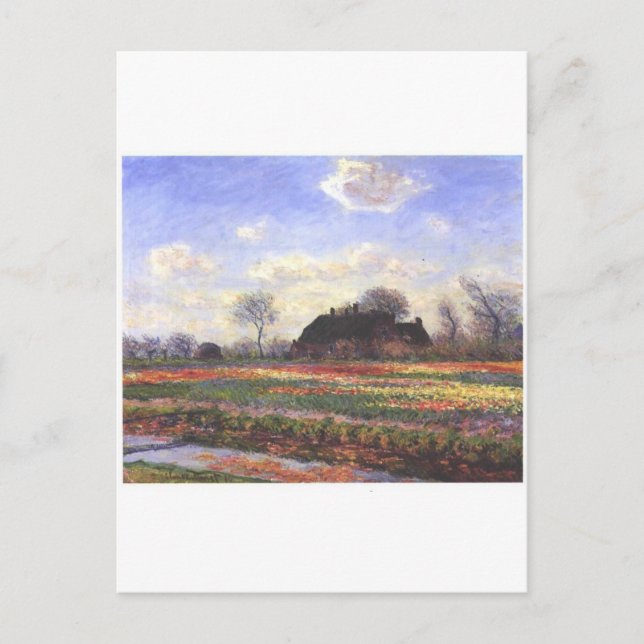 Carte Postale Monet-Tulpenfelder à Sassenheim-1886 (Devant)