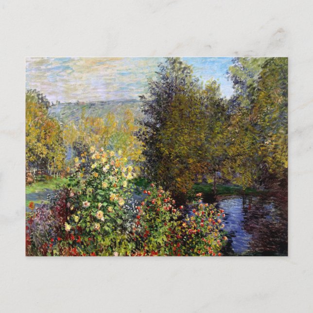 Carte Postale Monet - Un coin du jardin à Montgeron (Devant)