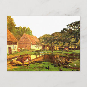 Carte Postale Monet - Une ferme en Normandie