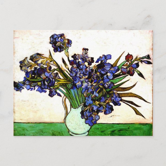 Carte Postale Monet - Vase avec Irises (Devant)