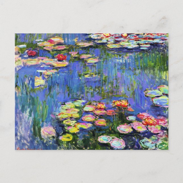 Carte Postale Monet - Water Lilies, 1916, (Devant)