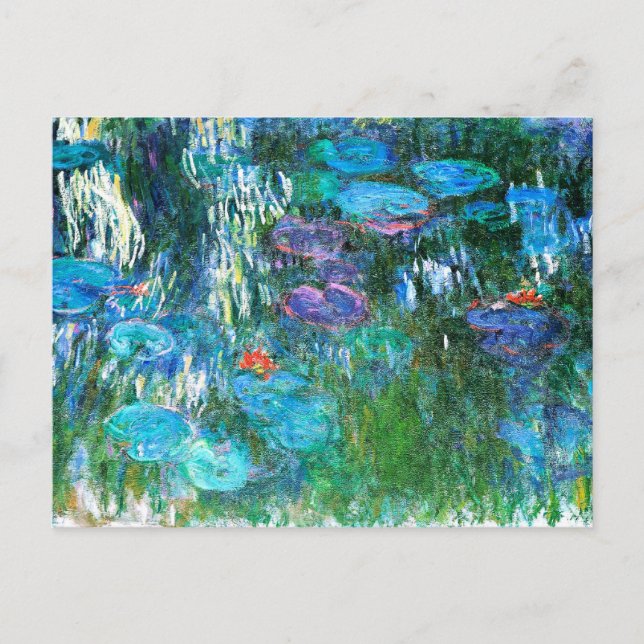 Carte Postale Monet - Water Lilies, 1916-1919, (Devant)