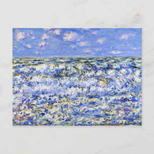Carte Postale Monet - Waves Breaking, célèbre oeuvre d'art