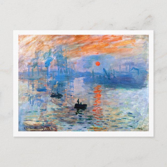 Carte Postale Monet's Impression, Sunrise (1872) (Devant)