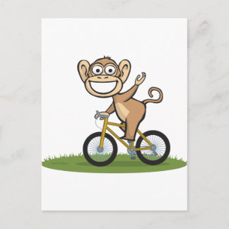 Carte Postale Monkey Biker