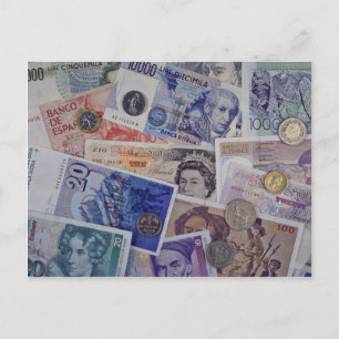 Carte Postale monnaie européenne