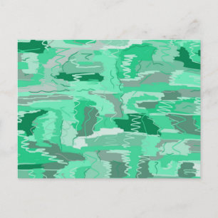 Carte Postale Monnaie verte Abstraite