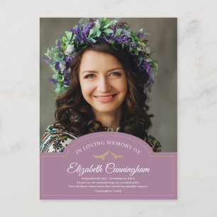 Carte Postale Monogramme commémoratif Monogramme Merci photo cla