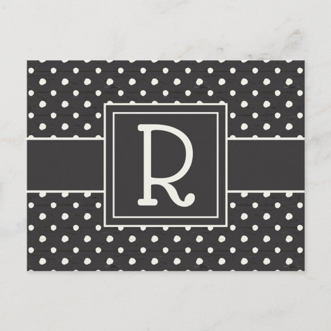 Carte Postale monogramme | Signs Step One (Devant)