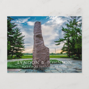 Carte Postale Monolithe Lyndon B. Johnson, bosquet commémoratif