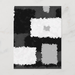 Carte Postale Monotone en gris, noir et blanc