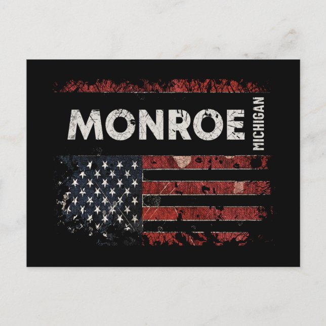 Carte Postale Monroe Michigan (Devant)