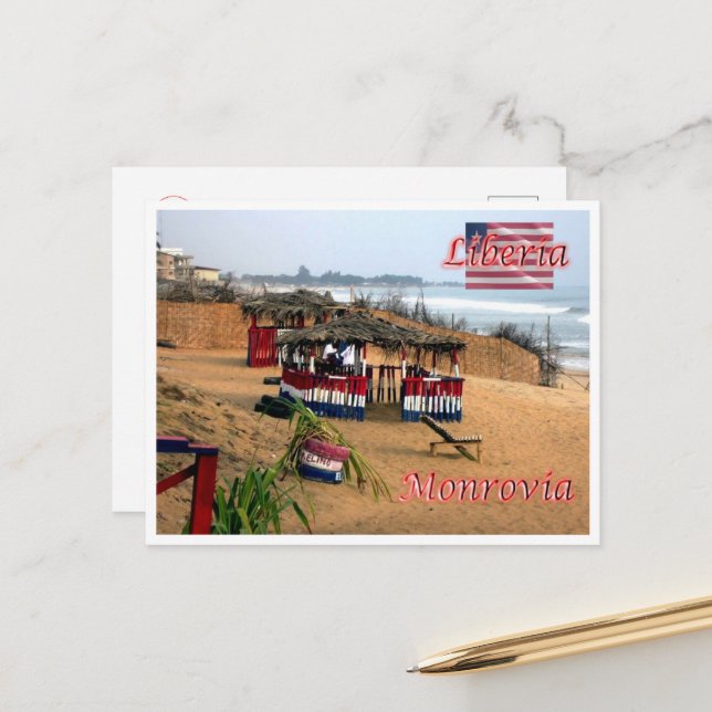 Carte Postale Monrovia - Liberia - Panorama - (Devant/Arrière en situation)