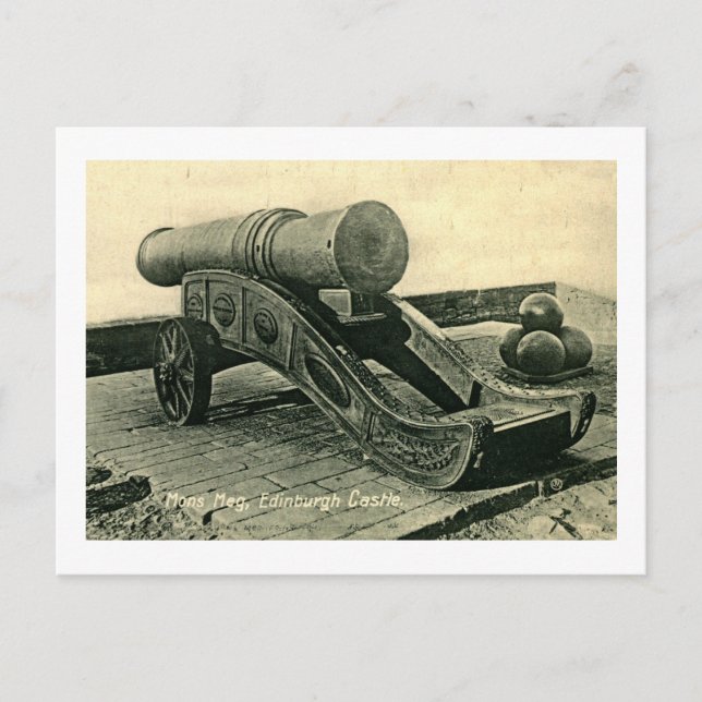 Carte Postale Mons Meg Cannon, Château d'Édimbourg, Écosse (Devant)