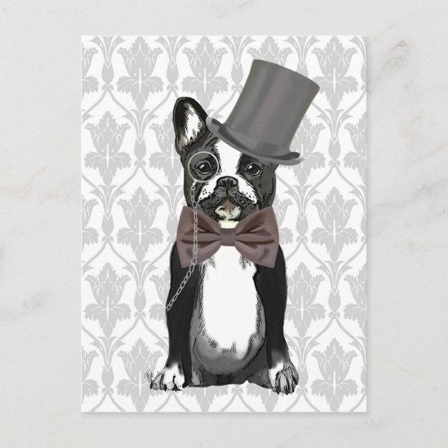 Carte Postale Monsieur Bulldog (Devant)
