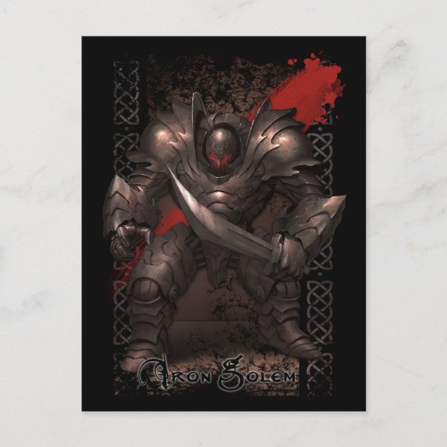 Carte postale Monster - Iron Golem (Devant)