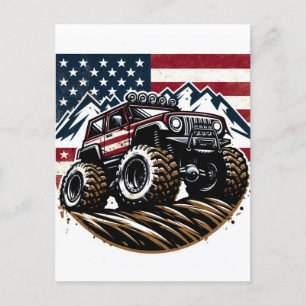 CARTE POSTALE MONSTER TRUCK