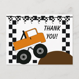 Carte Postale Monster Truck Thank You Postcard