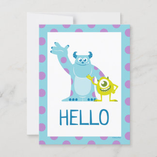 Carte Postale Monsters Inc. Très beau Monster