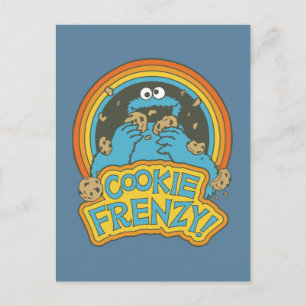 Carte Postale Monstre de cookies vintages   Cookie Frenzy