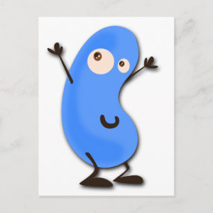 Carte Postale Monstre de haricot bleu