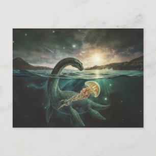 Carte Postale Monstre du Loch Ness Nessie Folklore Écossais