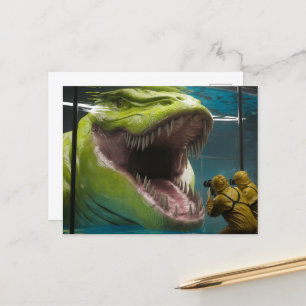 Carte Postale Monstre sous-marin effrayant