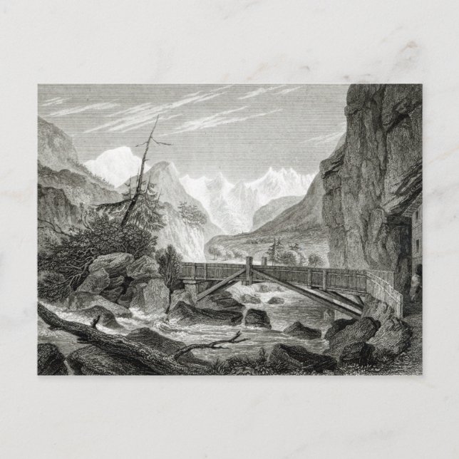 Carte Postale Mont Blanc des Thermes de Saint-Didier (Devant)