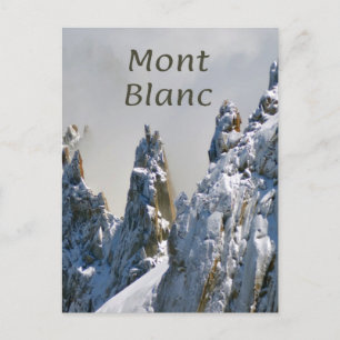 Carte Postale Mont Blanc Monte Bianco Alpes de Montagne Blanche