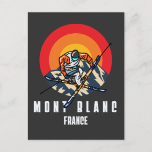 Carte Postale Mont Blanc Ski France