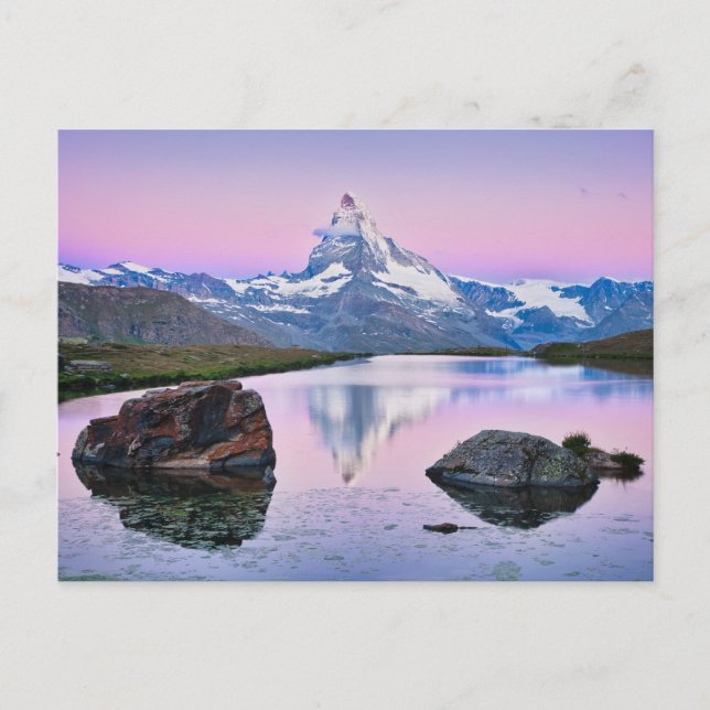 Carte Postale Mont Cervin en Zermatt, Suisse (Devant)