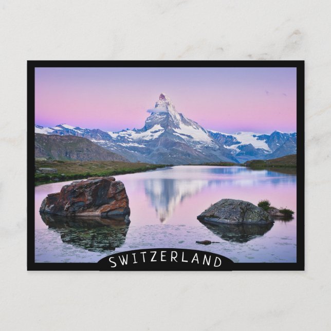 Carte Postale Mont Cervin en Zermatt, Suisse (Devant)