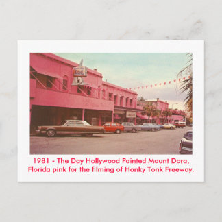 Carte Postale Mont Dora, Fl - Peint Rose