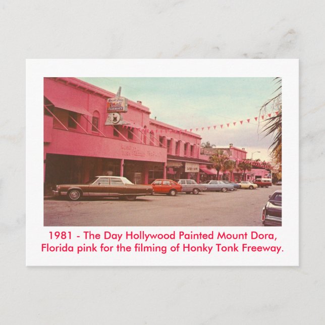 Carte Postale Mont Dora, Fl - Peint Rose (Devant)