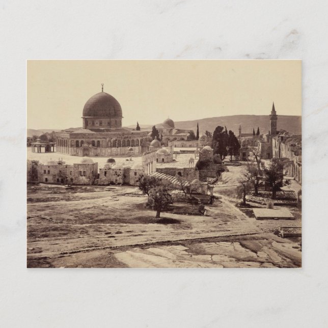 Carte Postale Mont du Temple et Dôme du Rocher à Jérusalem (Devant)