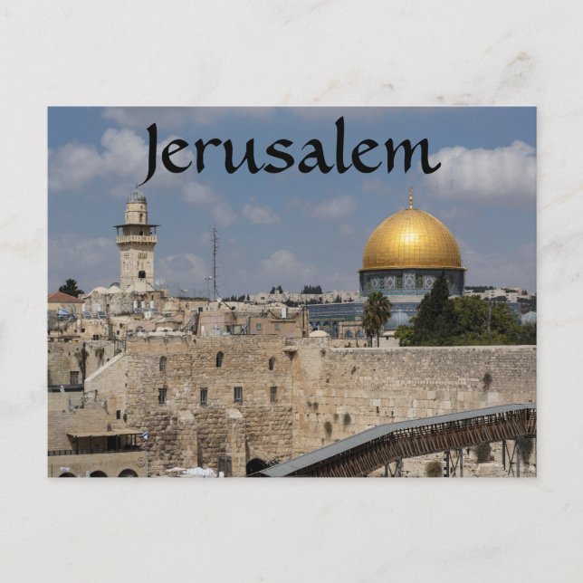 Carte Postale Mont du Temple Jérusalem Israël  (Devant)
