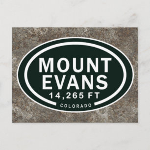 Carte postale Mont Evans 14 265 pi CO Mountain