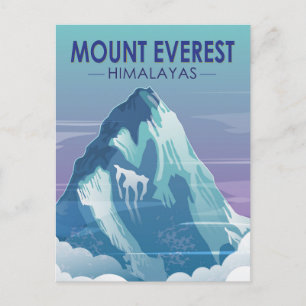 Carte Postale Mont Everest Himalaya Vintage