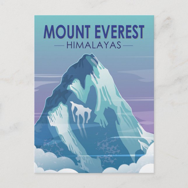 Carte Postale Mont Everest Himalaya Vintage (Devant)