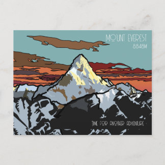 Carte Postale Mont Everest - Le sommet de la planète